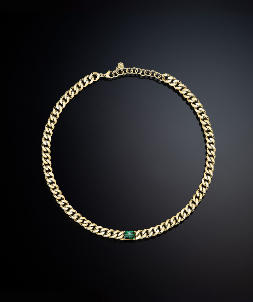 Adjustable women's BOSSY CHAIN necklace, gold-plated, Chiara Ferragni