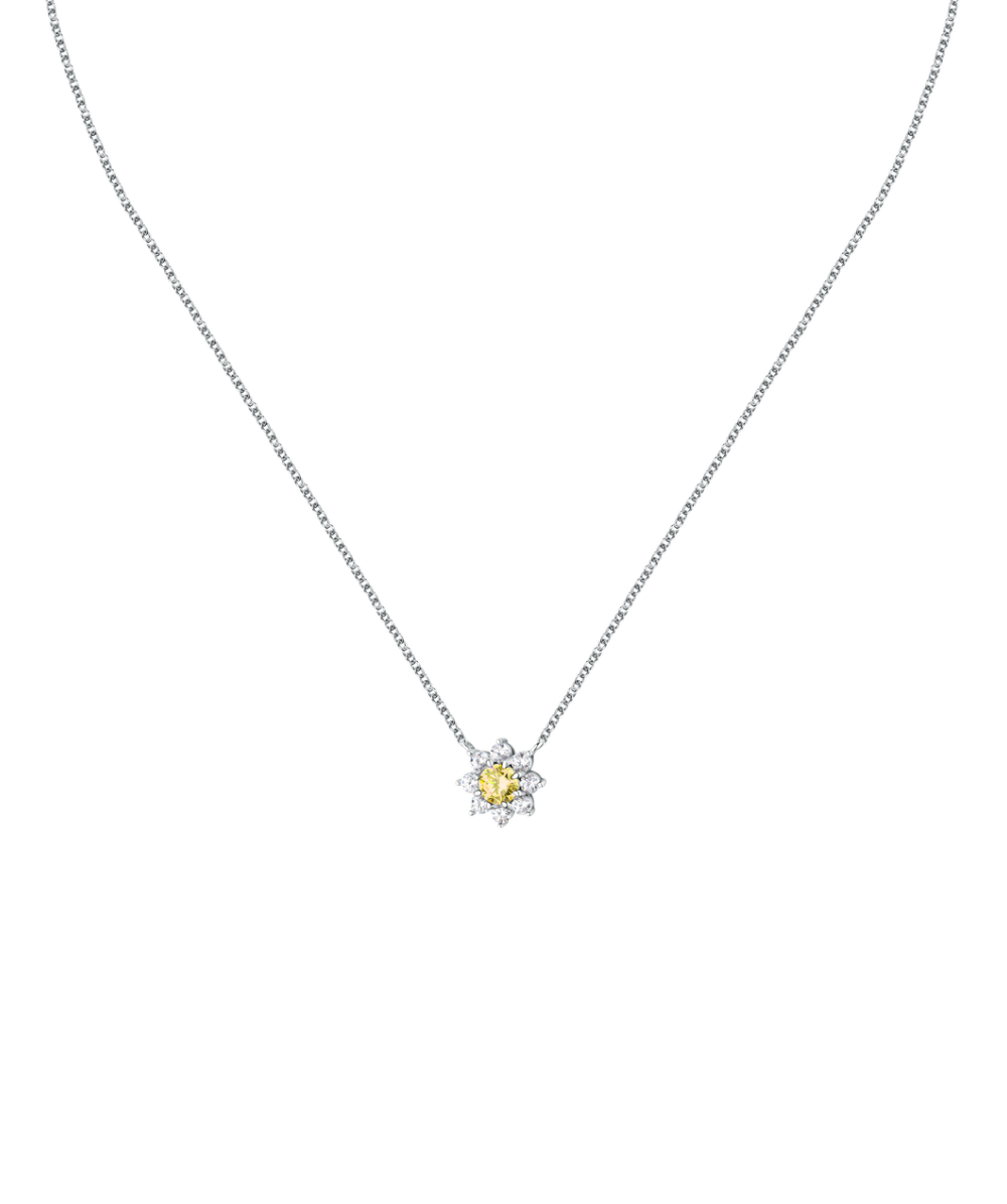 Women's necklace sterling silver Tesori with flower pendant, MORELLATO