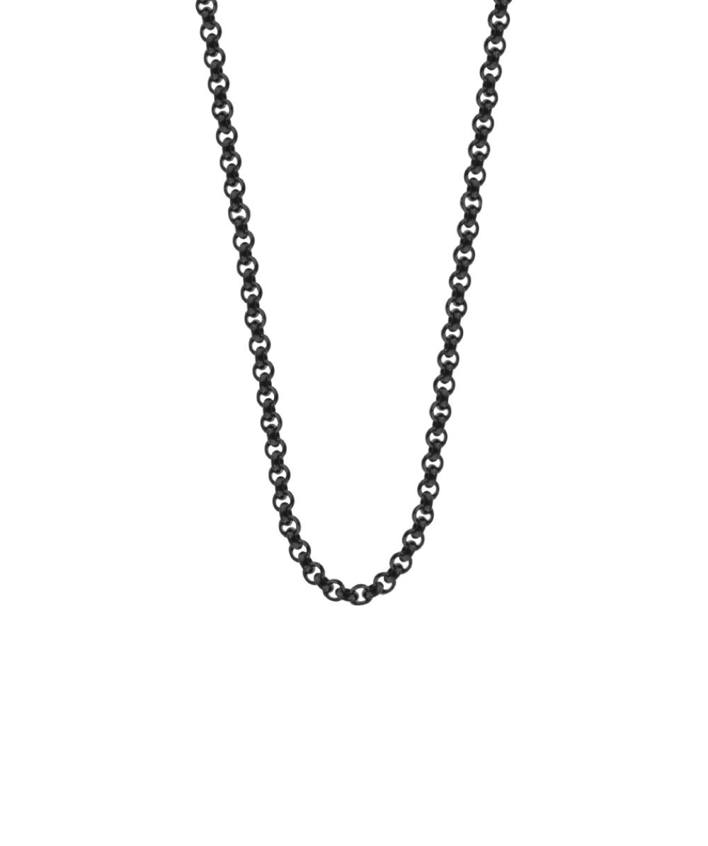Rolo chain steel black, Lilou