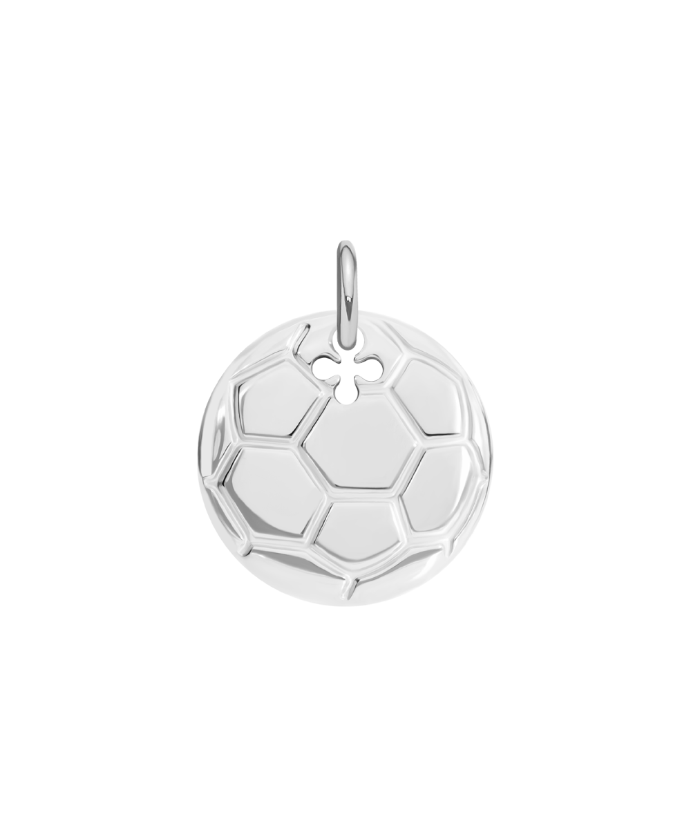 Football pendant, silver plated, Lilou