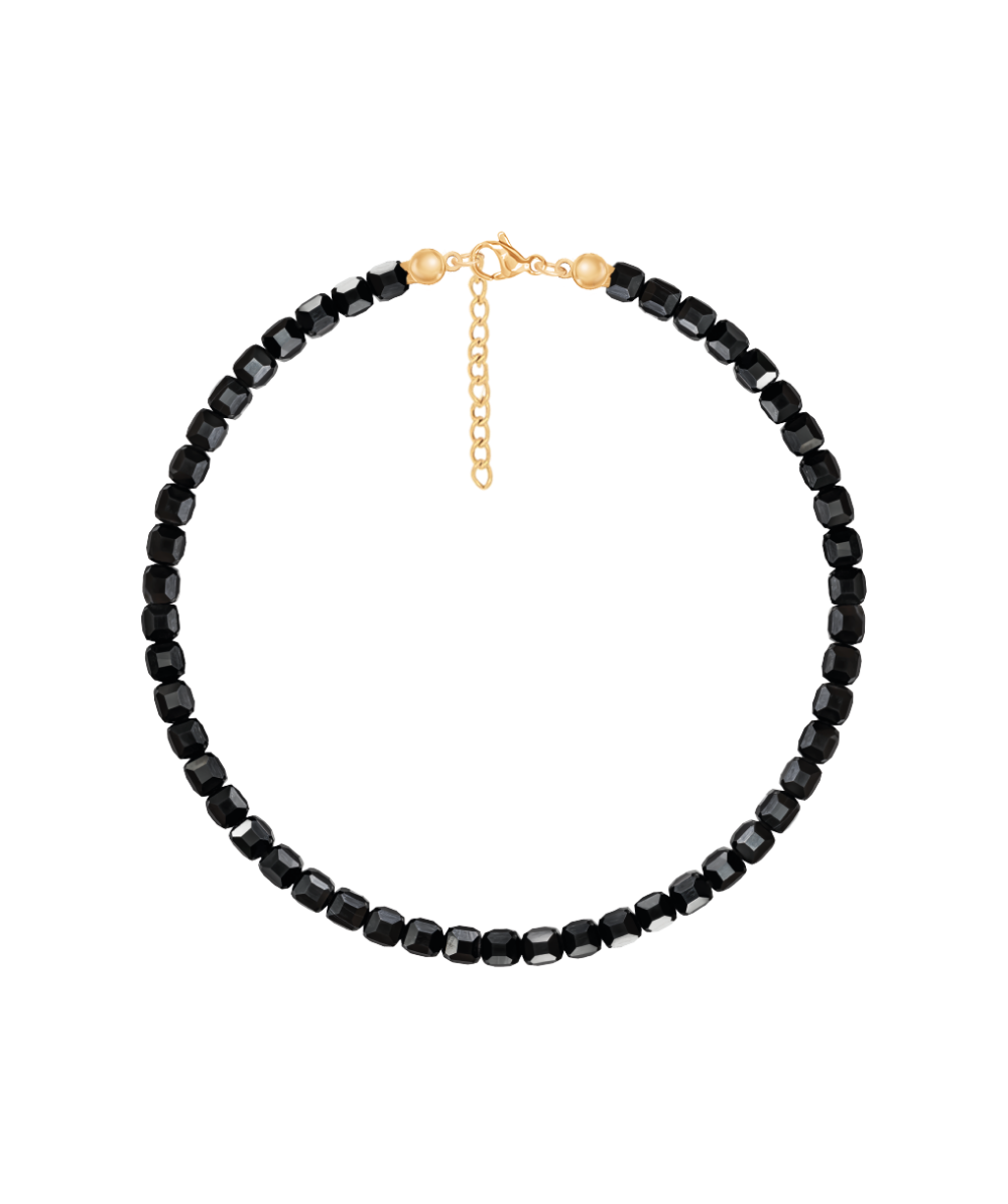 Women's Agate stone bracelet gold plated, Lilou