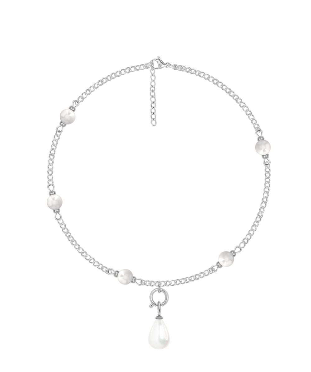 Women's bracelet with pearls silver-plated, Lilou