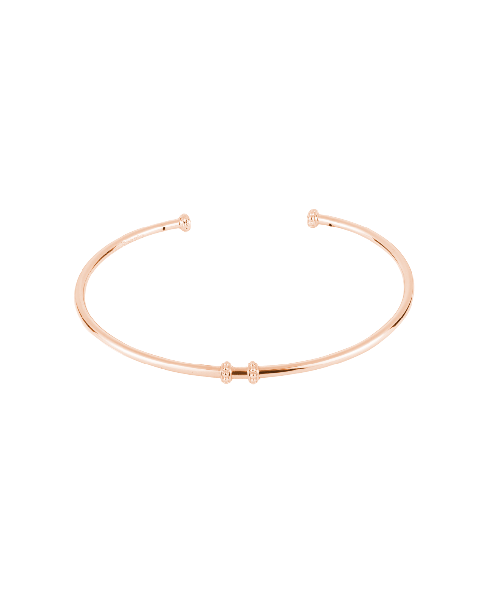 Women's Silver Rigid Bracelet STORIE, ROSATO