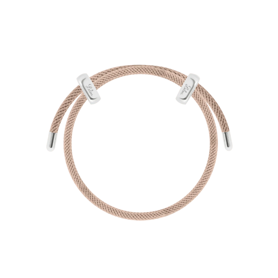Women's bracelet Liana beige cord, adjustable, Lilou
