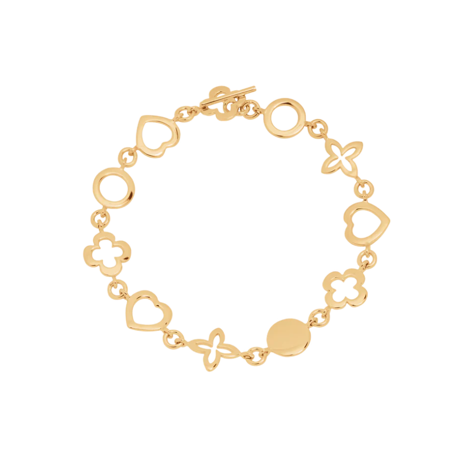 Women's bracelet Les Tresors gold-plated, engravable, Lilou