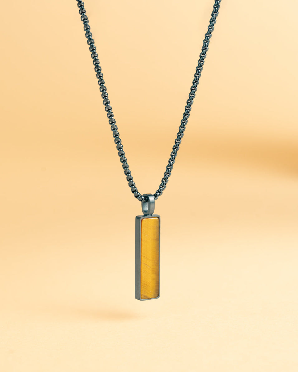 Men's necklace Galli Black Tiger, GEMINI