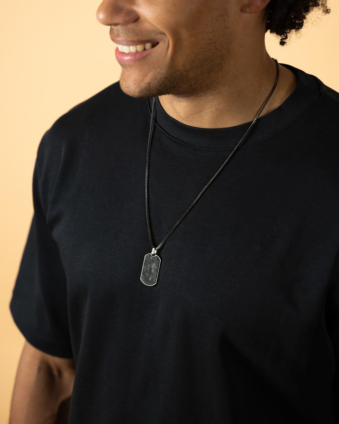 Men's necklace Bellum Black, GEMINI