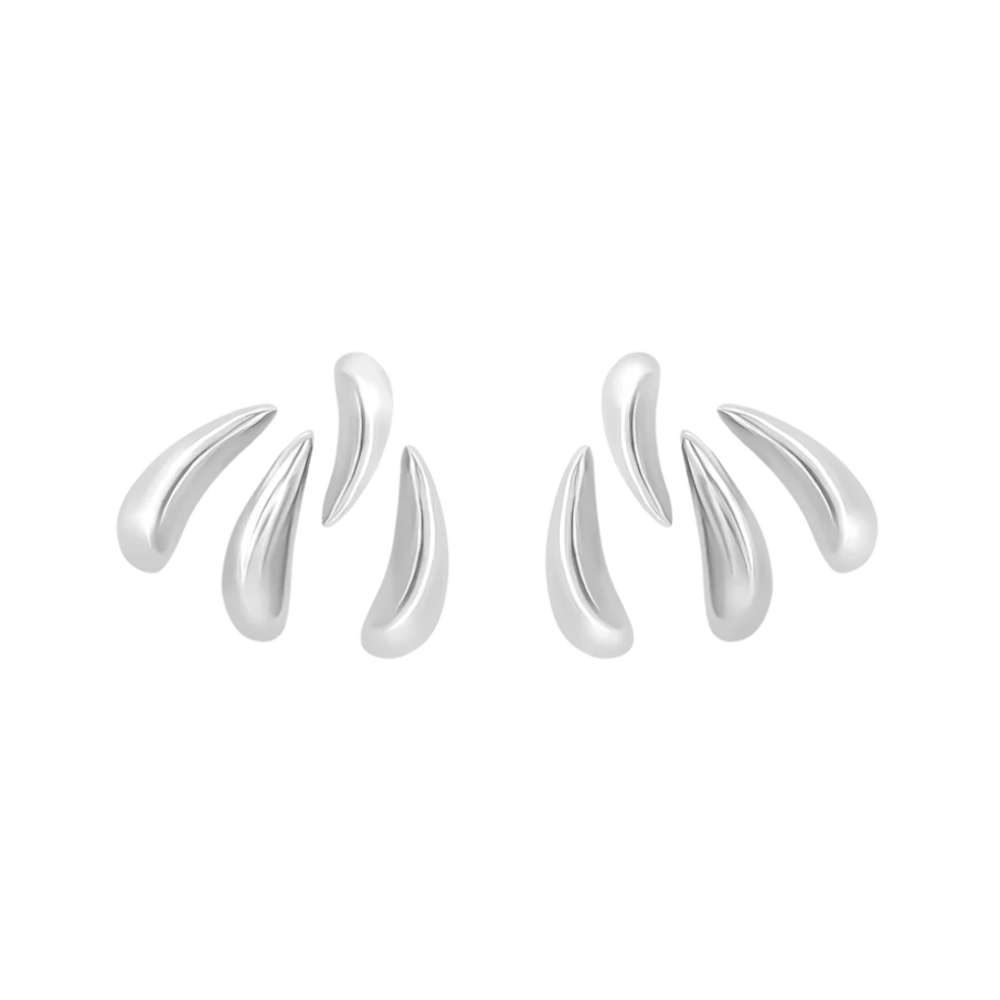 Women's earrings stud Forza silver-plated 925 1.2 cm, Lilou