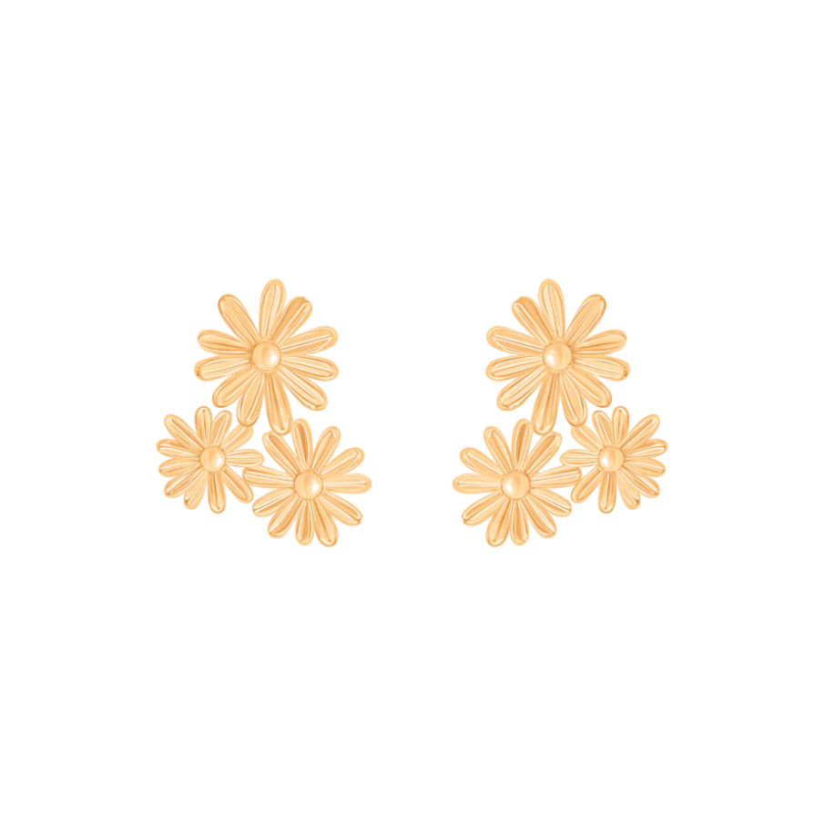 Women's earrings Margaret gold-plated, Lilou