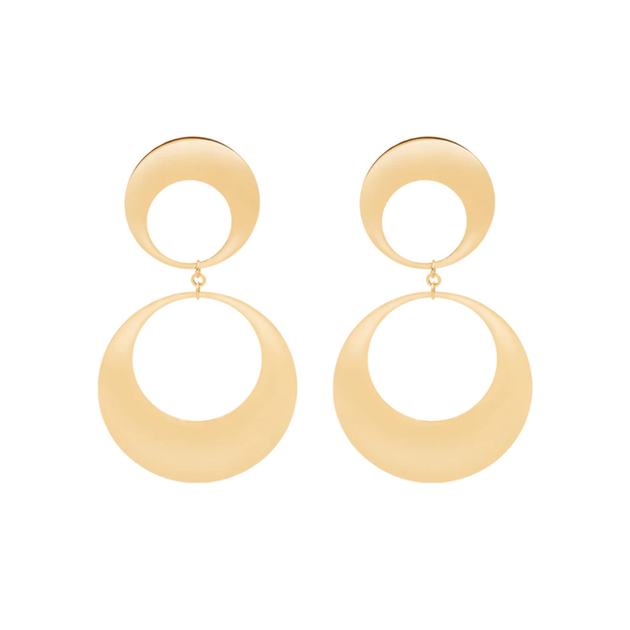 Women's modular open earrings Lune, Lilou