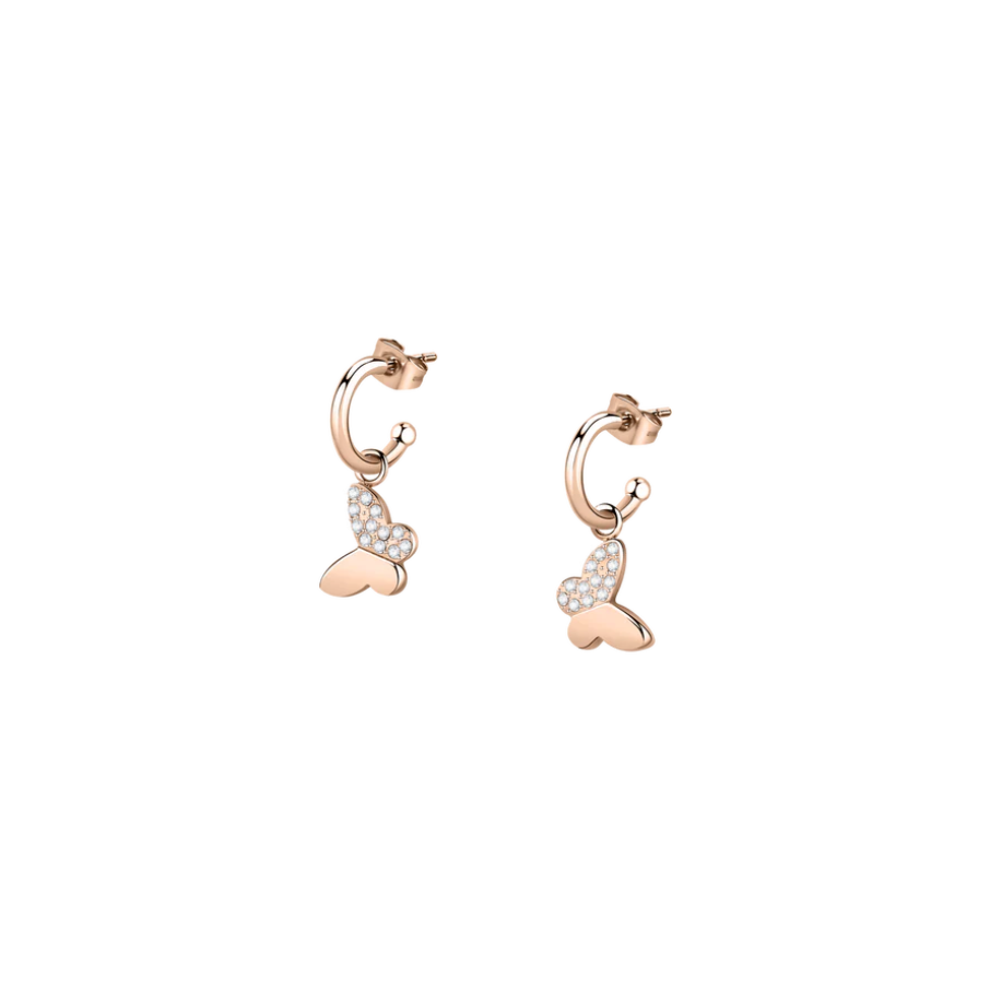 Women's earrings with butterfly-shaped pendants, Morellato