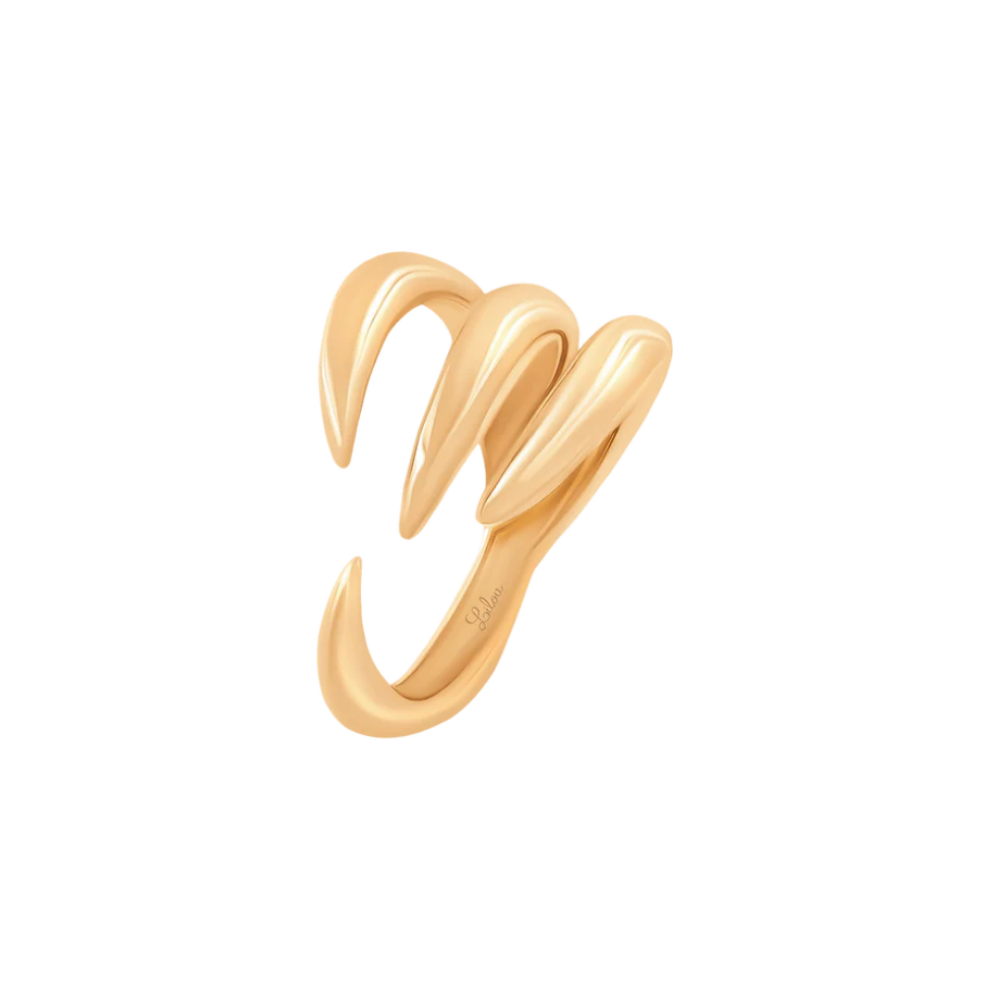 Women's ring Forza gold-plated, Lilou