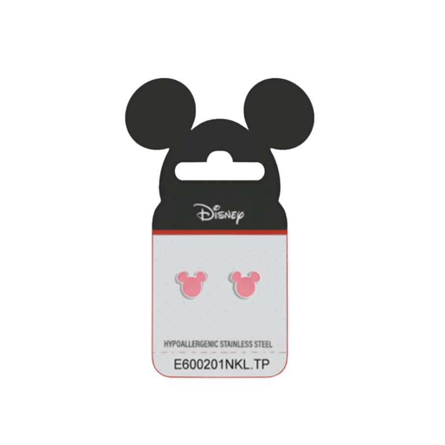 Children's earrings pink with Mickey Mouse finish, DISNEY