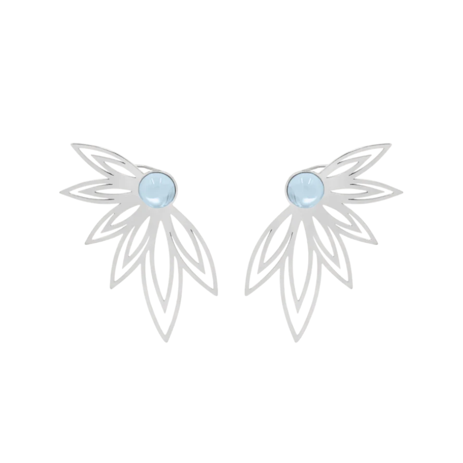 Women's earrings Sunshine blue quartz, Lilou