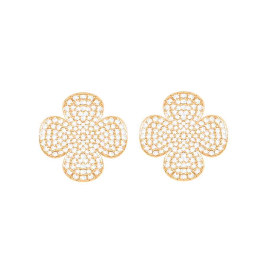 Women's earrings clover-shaped, Lilou