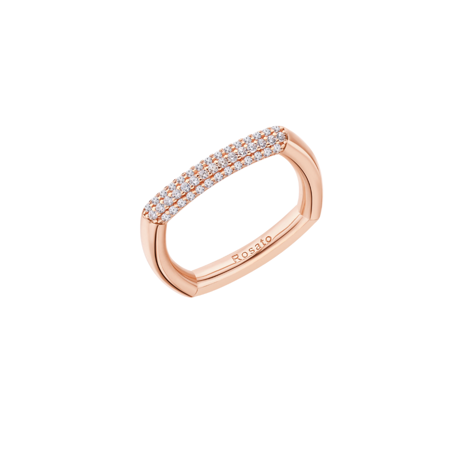 Women's Silver Ring BIANCA, ROSATO