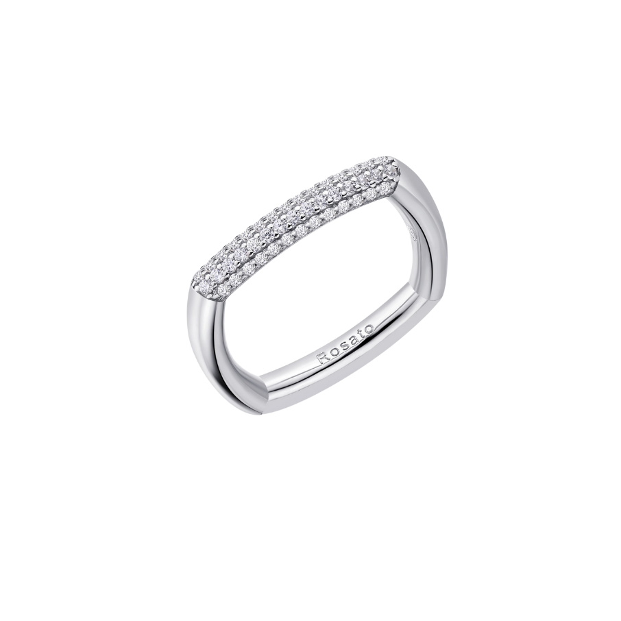 Women's Silver Ring BIANCA, ROSATO