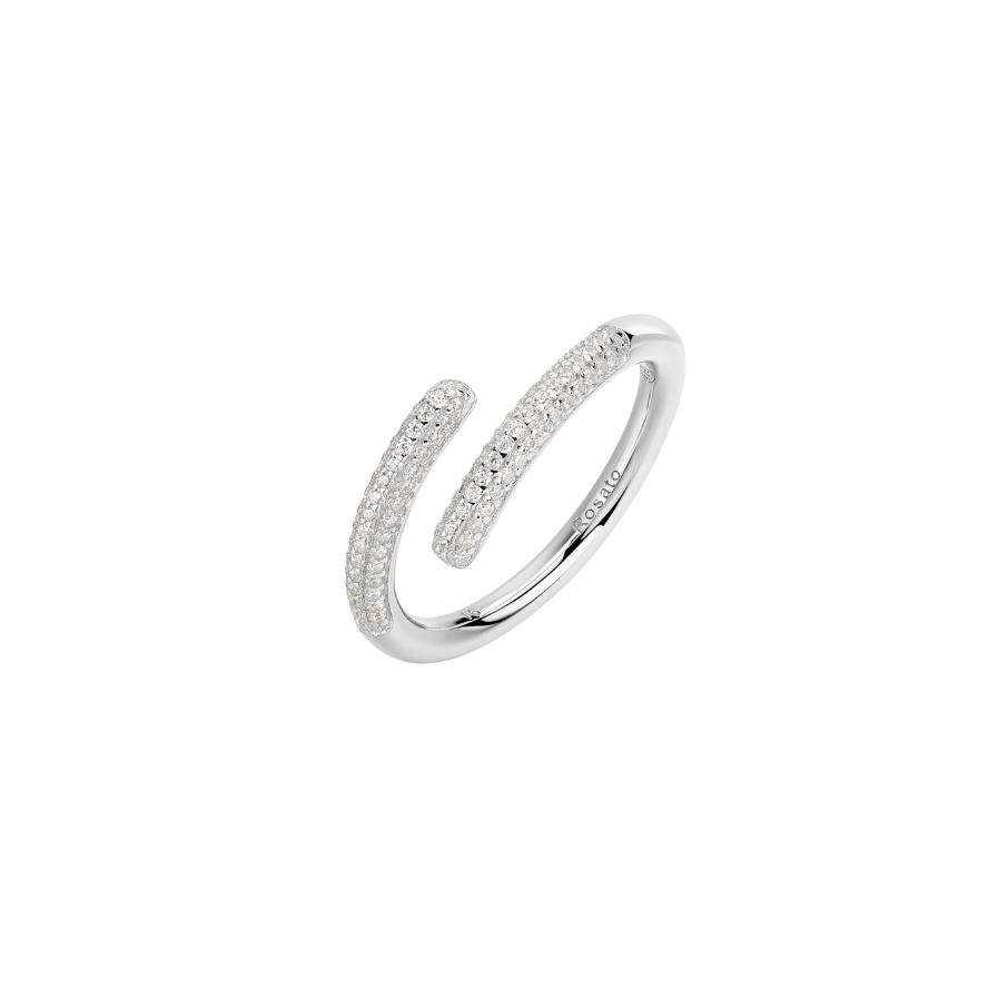 Womens Open Silver Ring, ROSATO