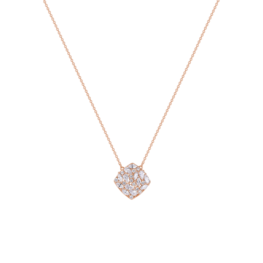 Women's Silver Necklace GEMMA, ROSATO