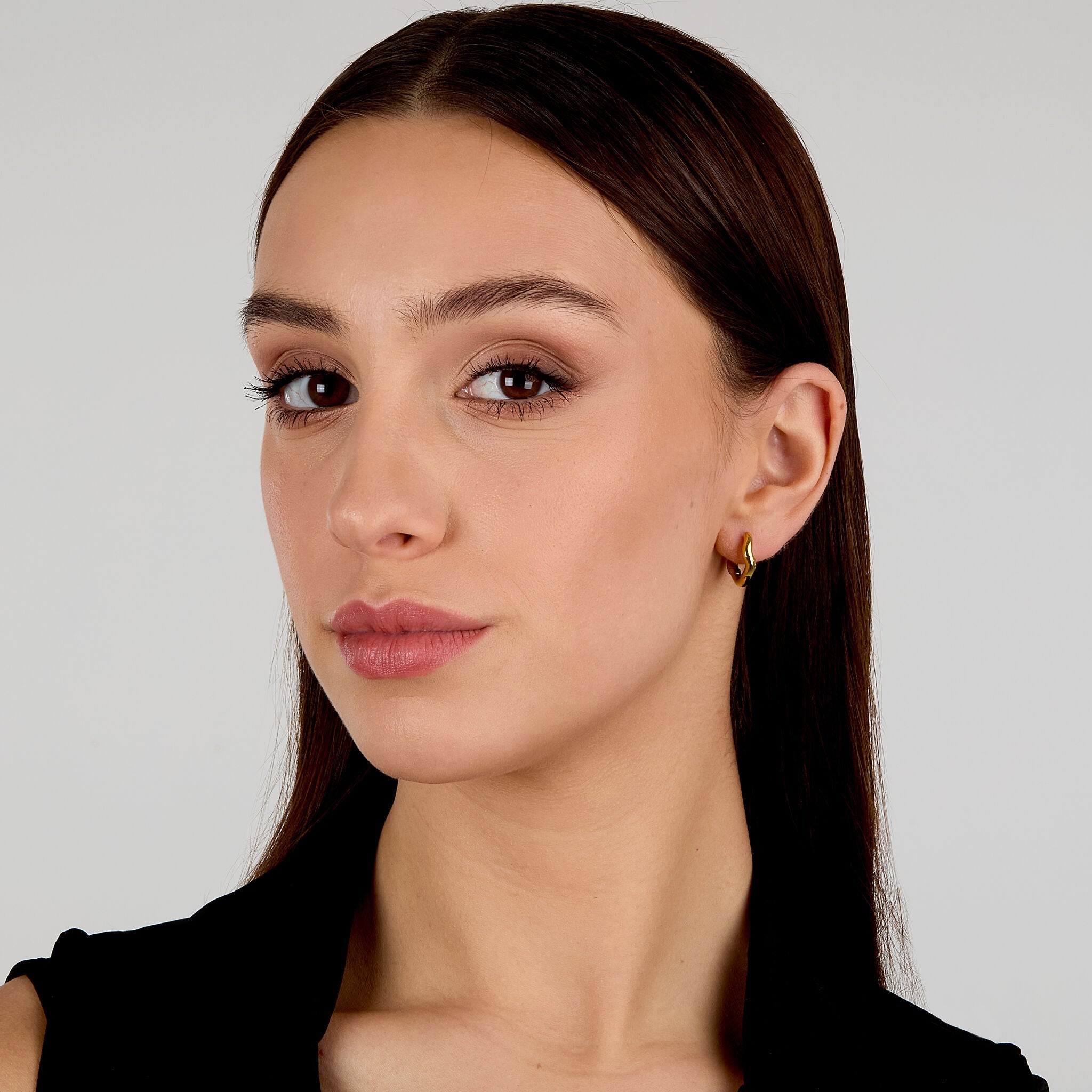 Hoop earrings for women yellow gold-tone, Design collection, Morellato