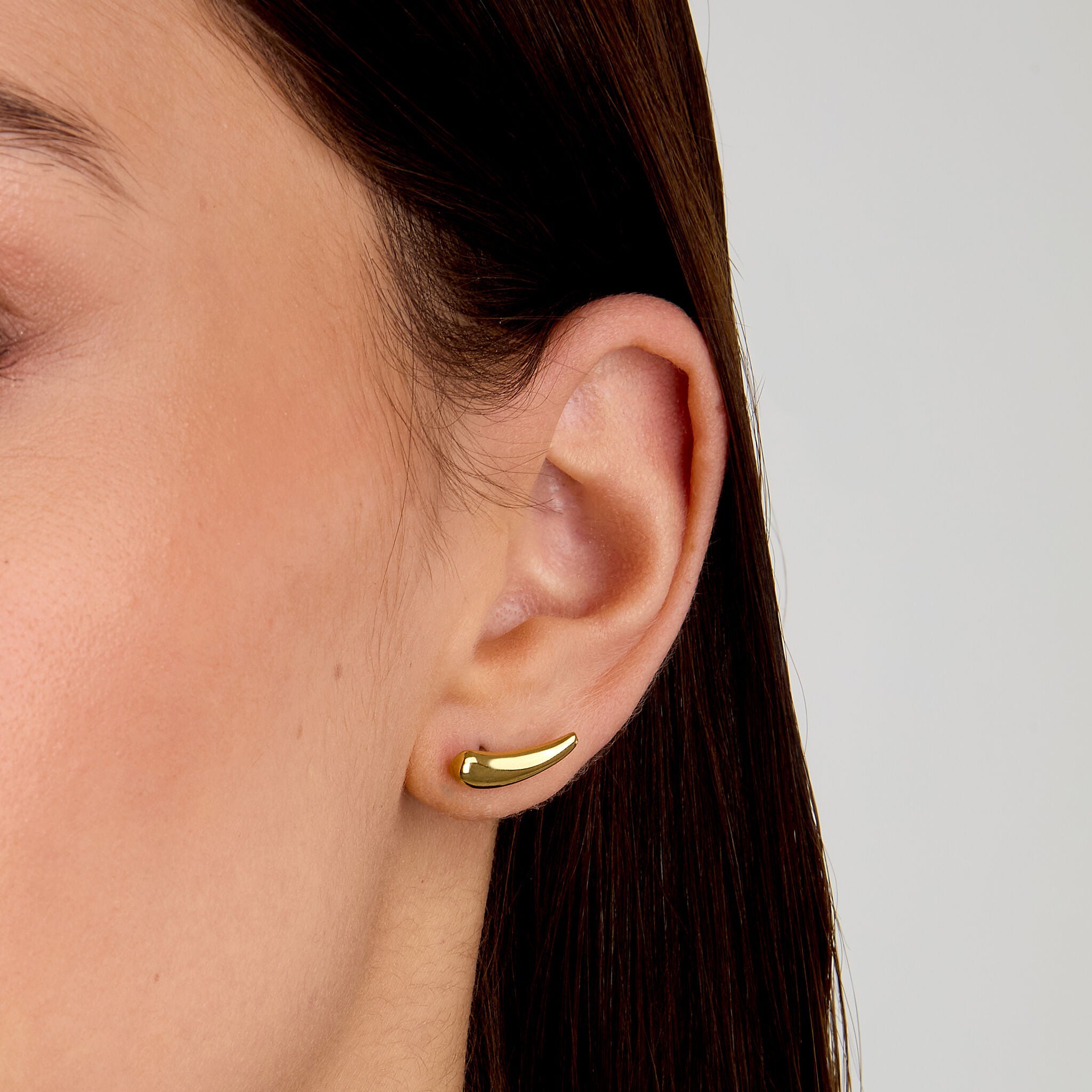 Stud earrings for women, yellow gold Design collection, Morellato