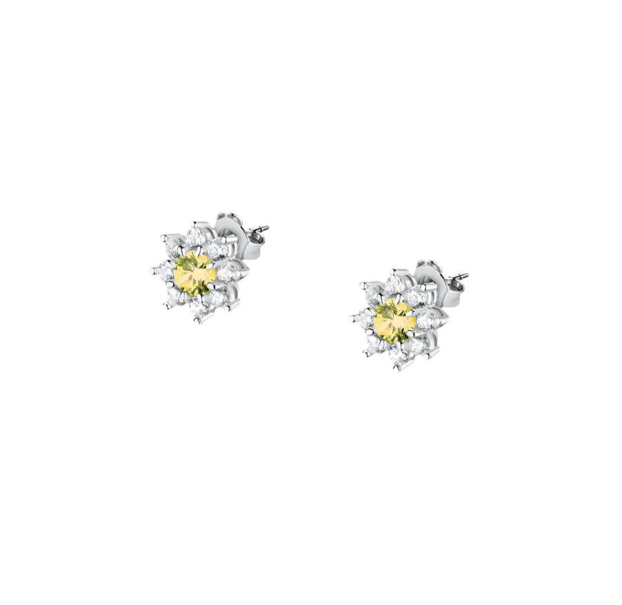 Women's earrings sterling silver Tesori flower-shaped, MORELLATO