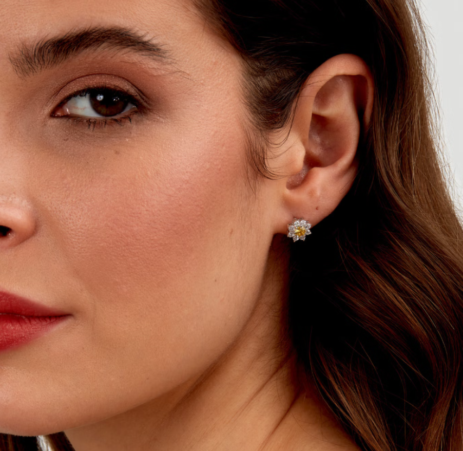 Women's earrings sterling silver Tesori flower-shaped, MORELLATO