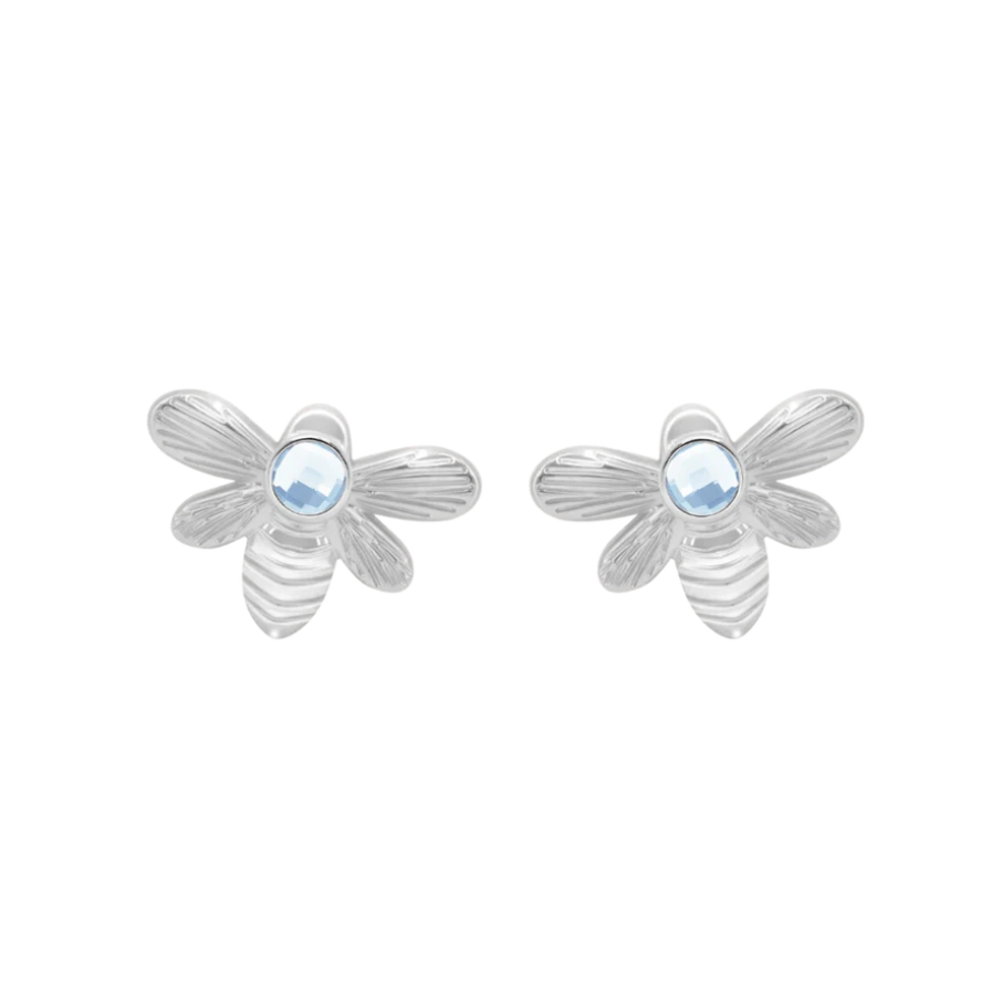 Women's earrings stud Honey silver-plated, Lilou