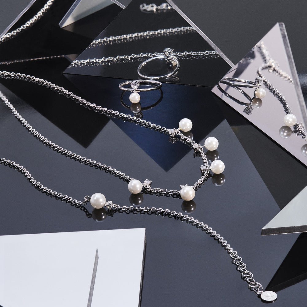 Bratara ajustabila cu perla si pietricica de zirconiu - Bratari ajustabile - sawm07 - MORELLATO - Tessora