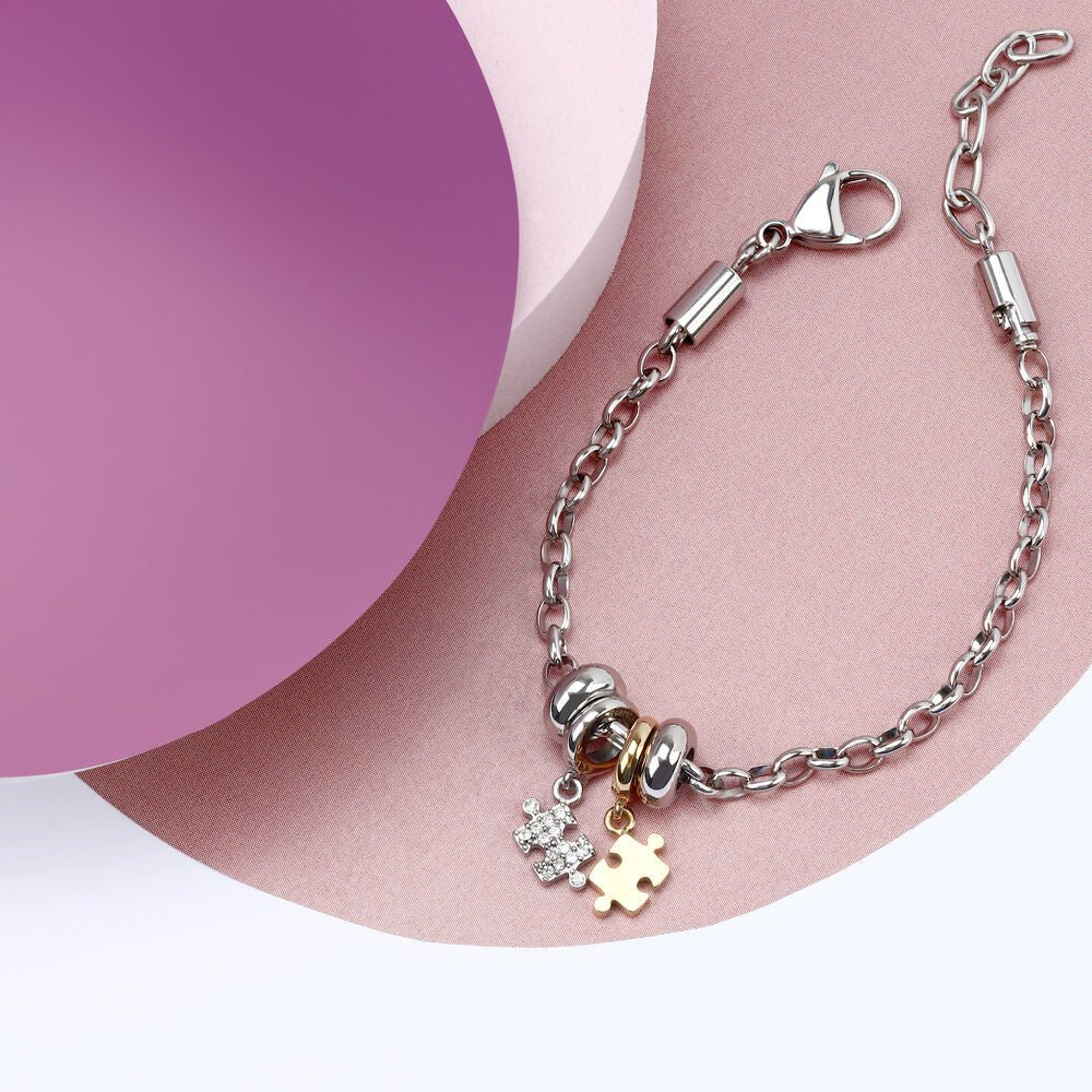 Bratara ajustabila pentru talismane Puzzle - Bratari pentru talismane - scz1349 - MORELLATO - Tessora