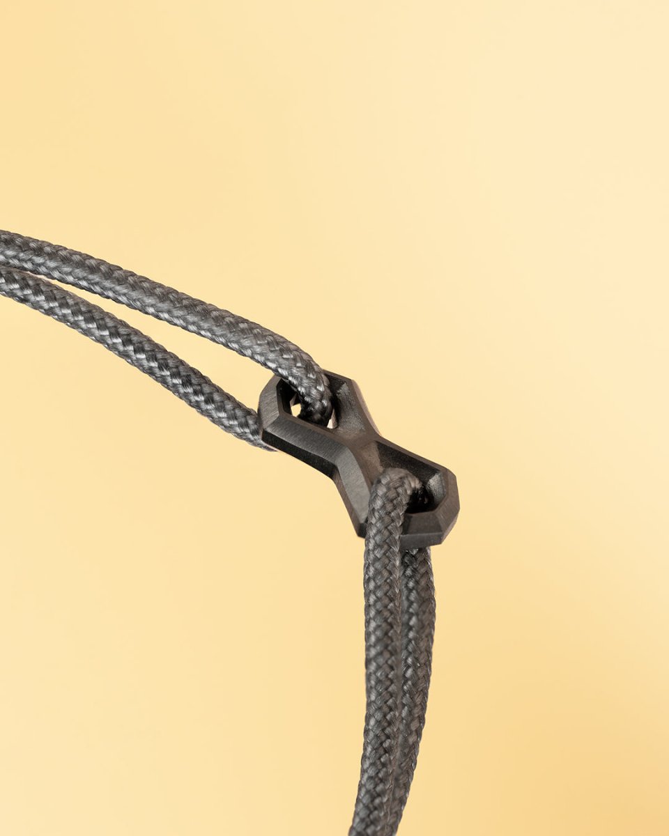 Bratara pentru barbati Grey Black - Bratari pentru barbati - NYL09 - GEMINI - Tessora