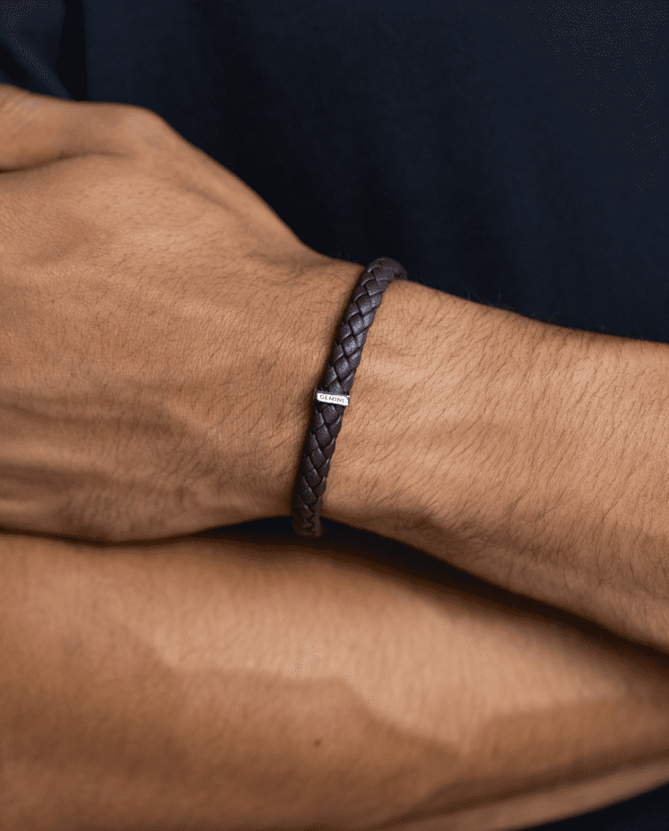 Bratara pentru barbati Una Brown - Bratari pentru barbati - O42XSS - GEMINI - Tessora