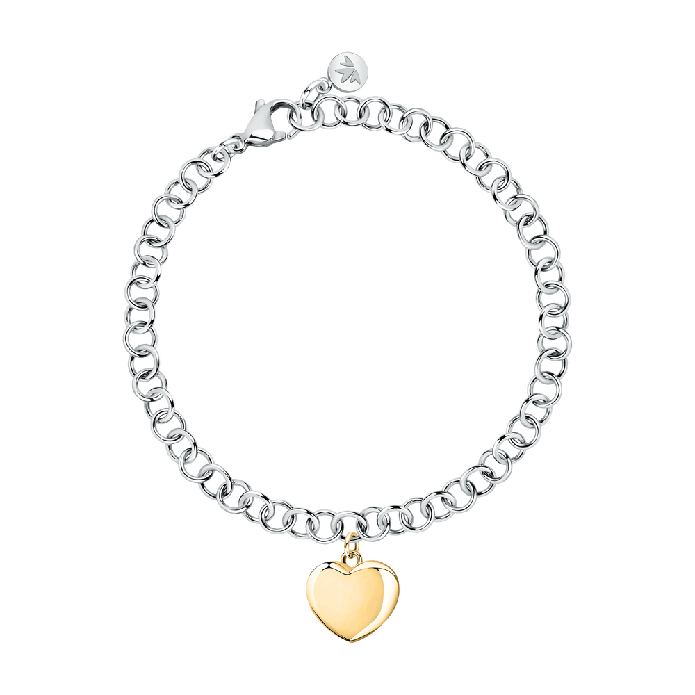 Bratara Talismani ajustabila de 16 cm + extensie de 3 cm pandantiv inima aurie - Bratari ajustabile - savz10 - MORELLATO - Tessora