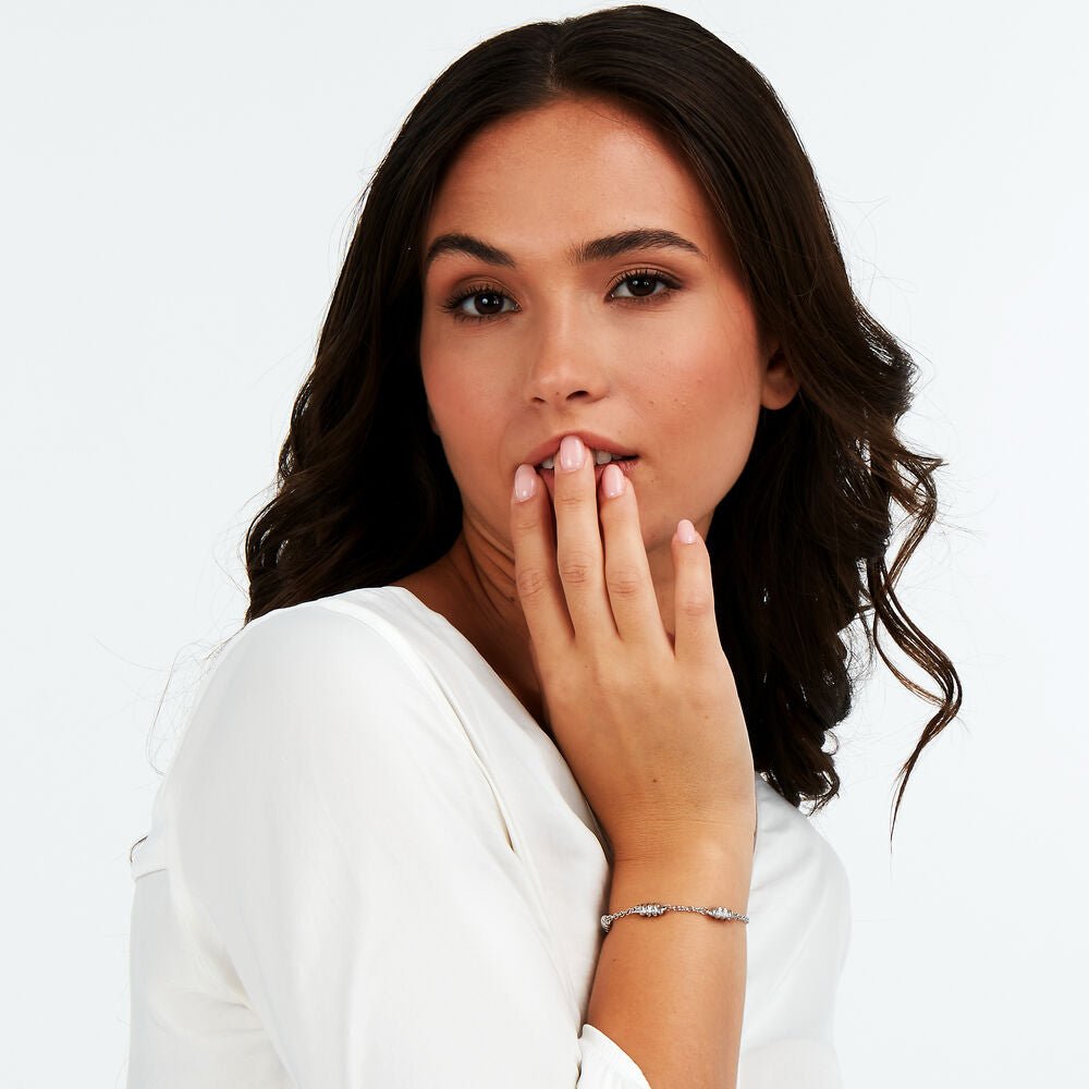 Bratara Torchon dama cu cristal alb - Bratari - SAWZ06 - MORELLATO - Tessora