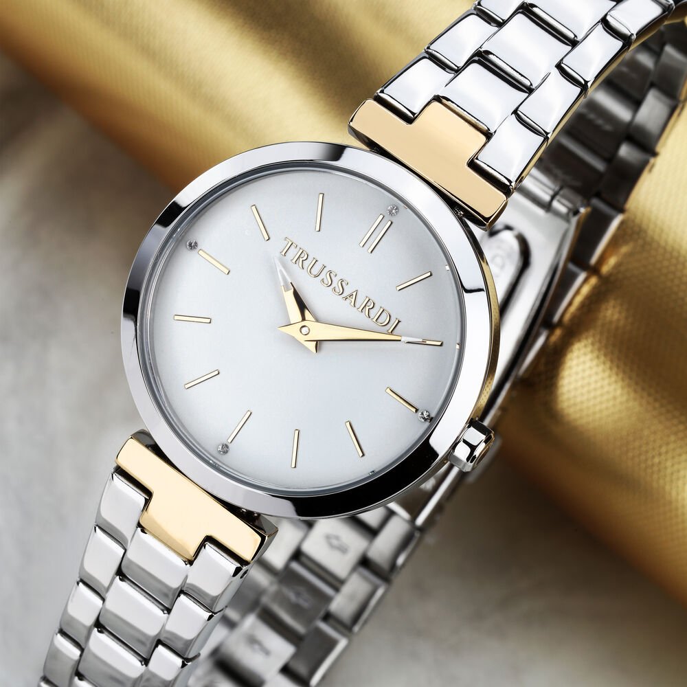 Ceas Trussardi LOUD cu cadran alb mat, dama - Ceasuri dama - R2453164502 - TRUSSARDI - Tessora