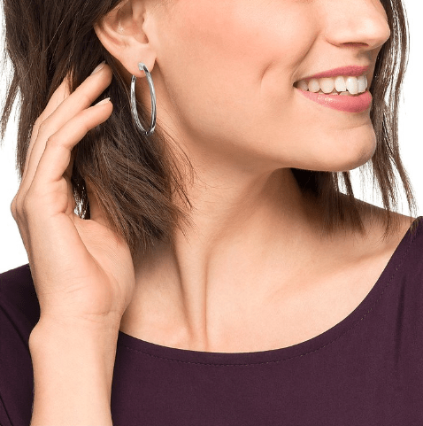 Cercei rotunzi TWISTED din Argint 925 - Cercei rotunzi - S.85713477NL - JETTE - Tessora