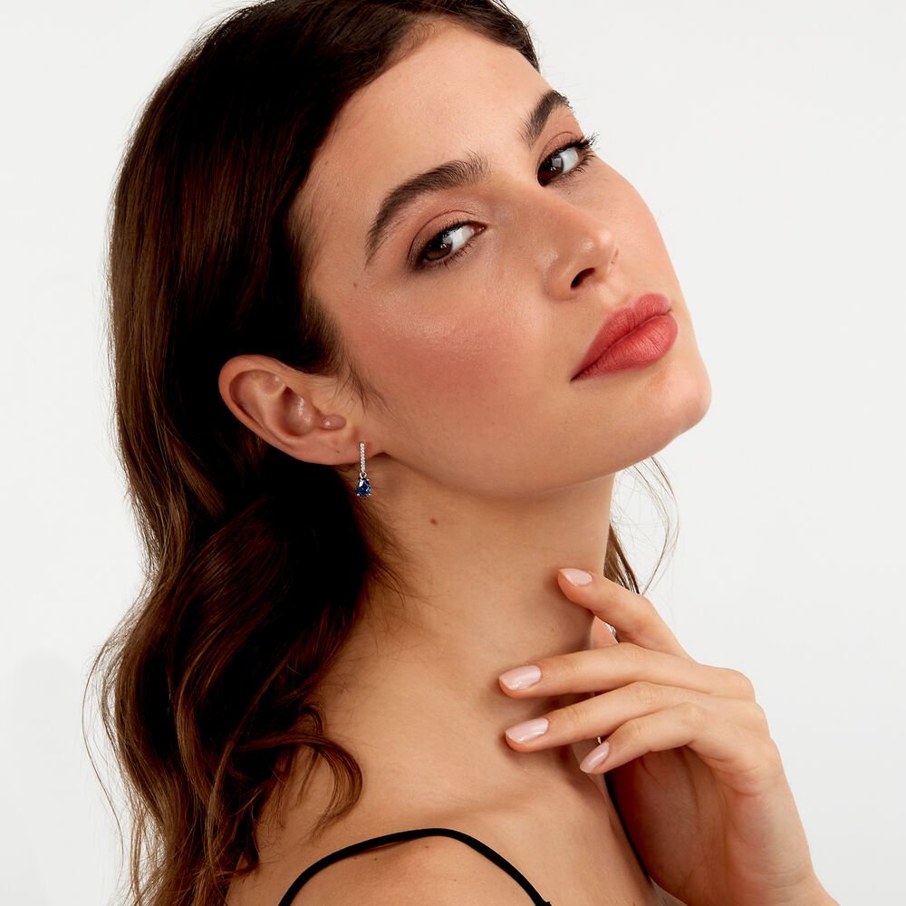 Cercei Tesori cu piatra albastra - Cercei din argint - saiw195 - MORELLATO - Tessora