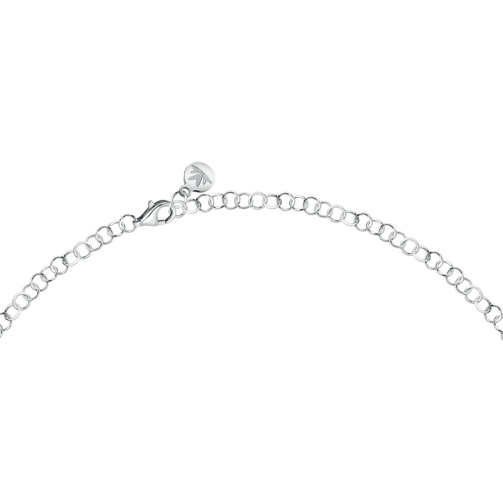 Colier Tesori tennis din argint cu pietricele albe, ajustabil - Coliere tennis - SAIW257 - MORELLATO - Tessora