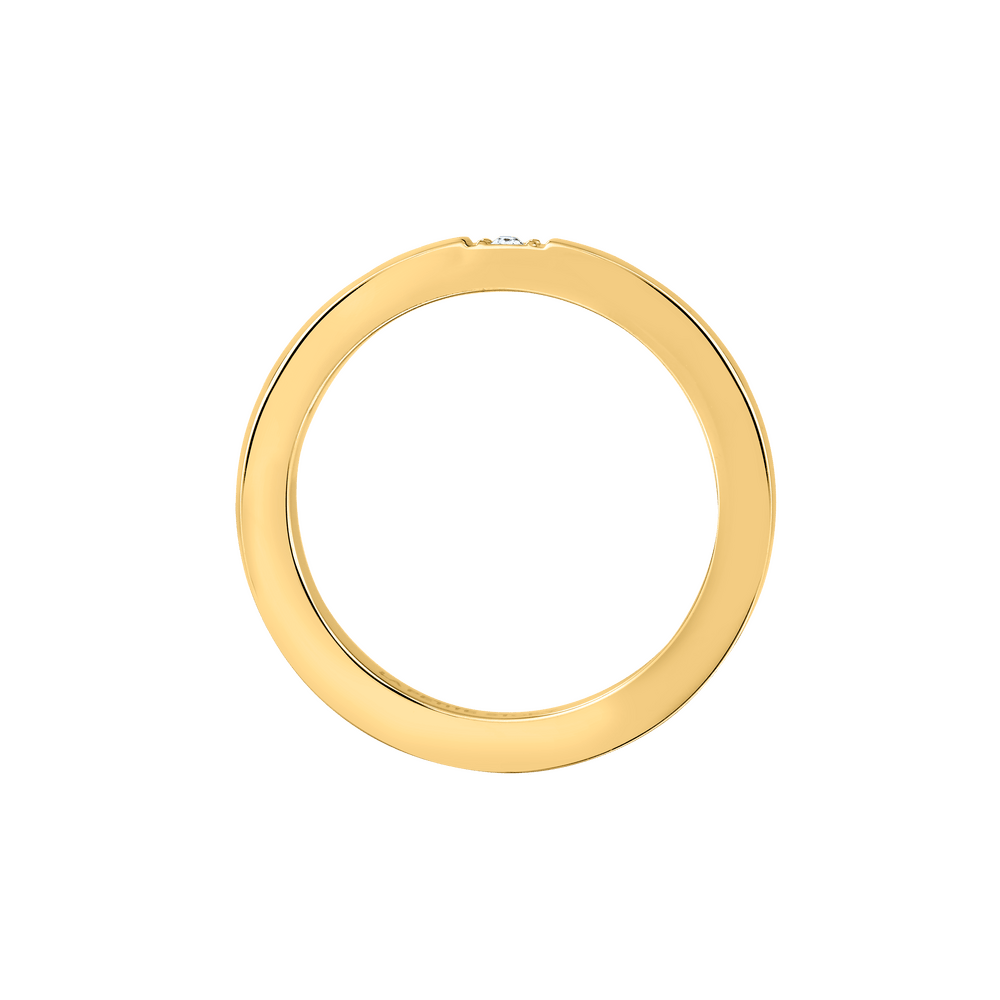 Inel auriu cu pietricica de cristal - Inele - LPS03AVV06010 - LA PETITE STORY - Tessora