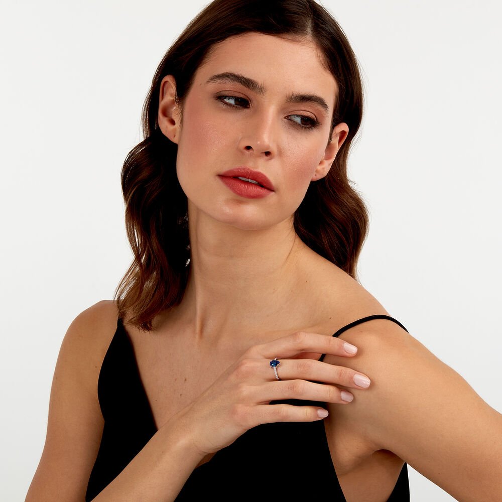 Inel din argint Tesori cu piatra In forma alungita - Inele din argint - saiw204012 - MORELLATO - Tessora