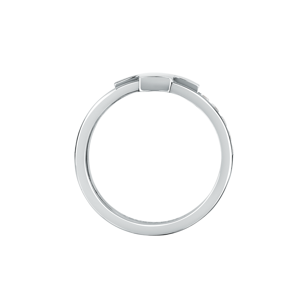 Inel T - LOGO cu cristal alb - Inele - TJAXC42012 - TRUSSARDI - Tessora