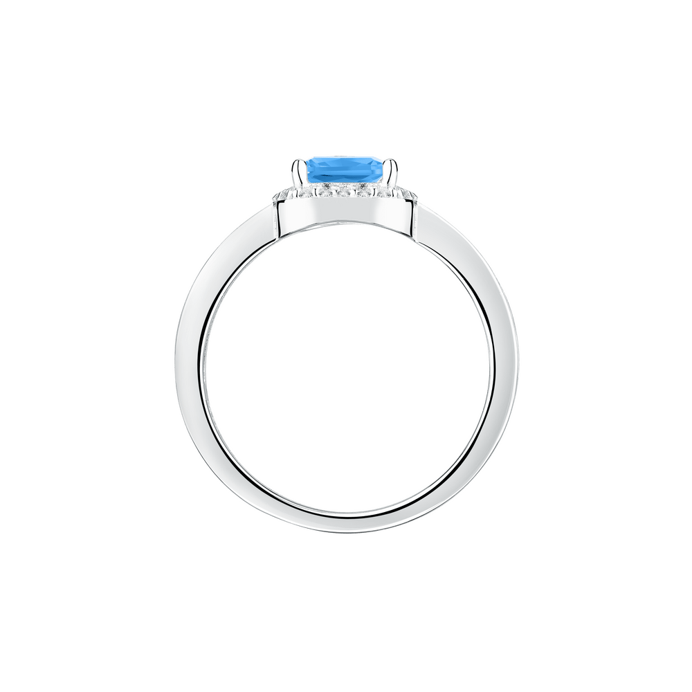 Inel Tesori cu piatra patrata albastra - Inele din argint - saiw114012 - MORELLATO - Tessora