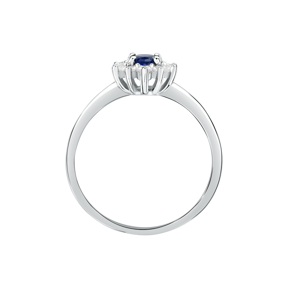 Inel Tesori Kate albastru safir si pietricele de zirconiu - Inele din argint - saiw154012 - MORELLATO - Tessora