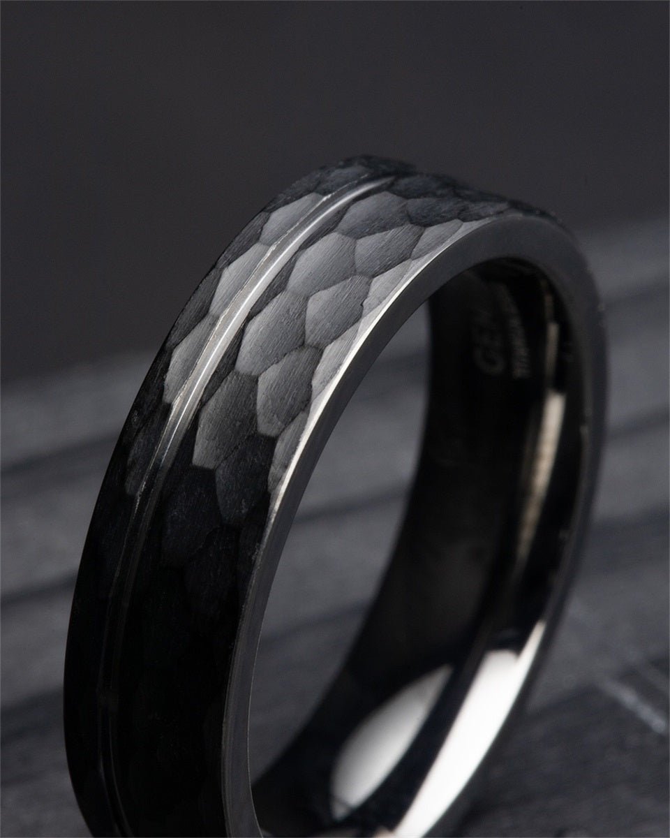 Men's ring Alter faceted, GEMINI - Men Rings - ALT02 - 56 - GEMINI - Tessora