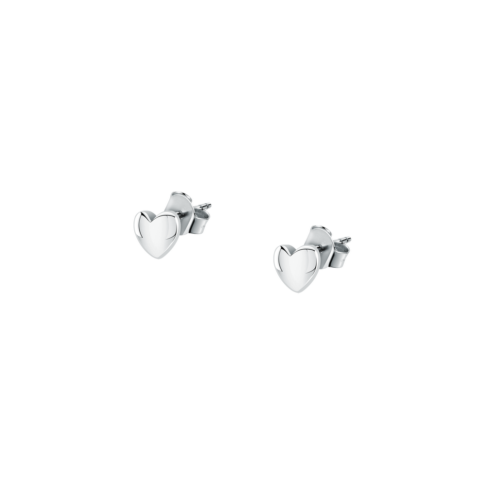 Women's Silver Earrings with Hearts, LA PETITE STORY