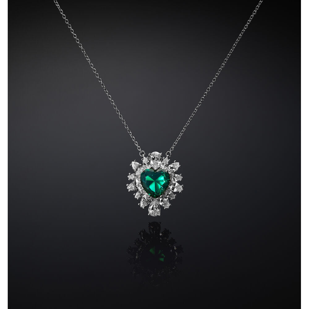 Women's Silver Necklace Emerald, CHIARA FERRAGNI