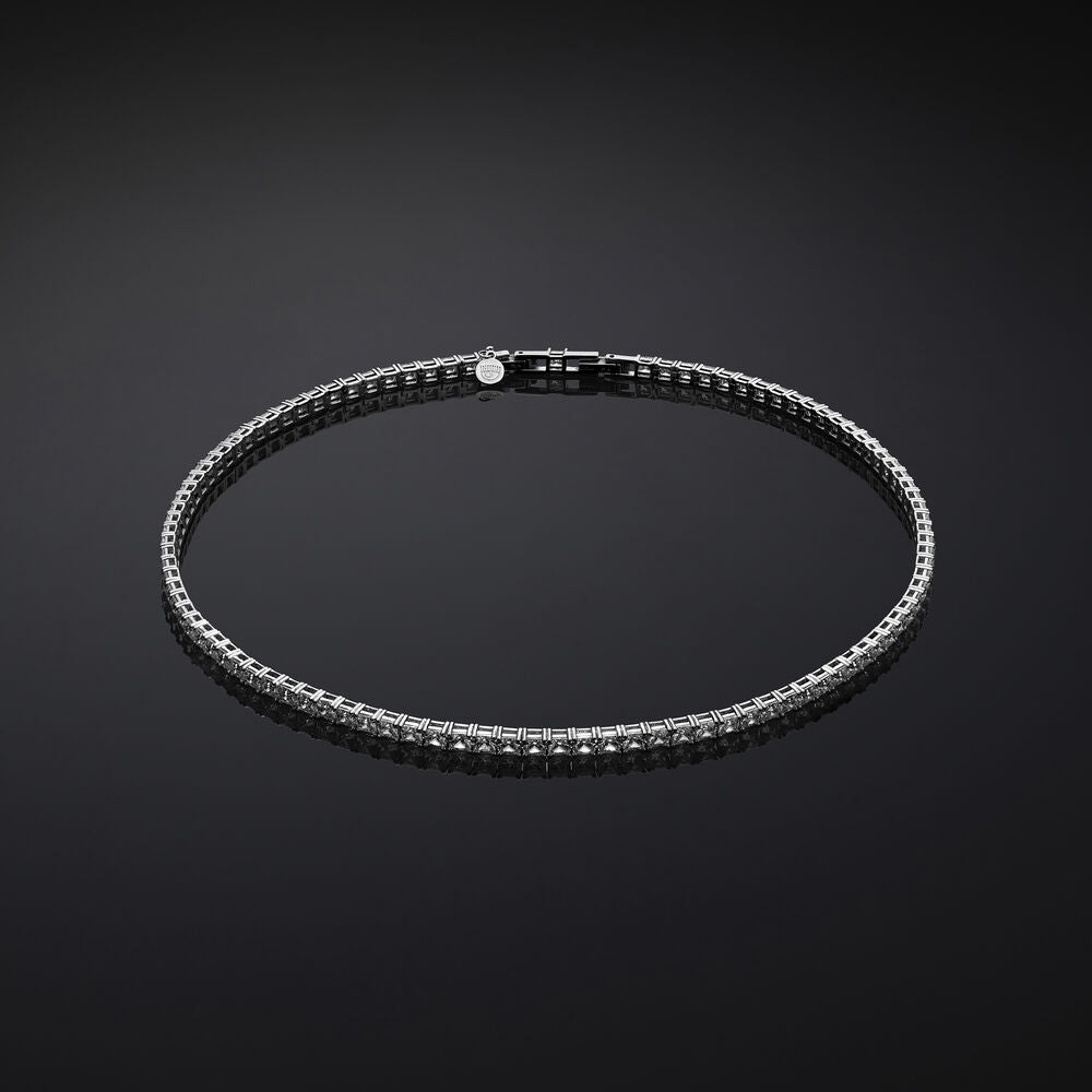 Women's silver-tone Classic Tennis necklace, CHIARA FERRAGNI