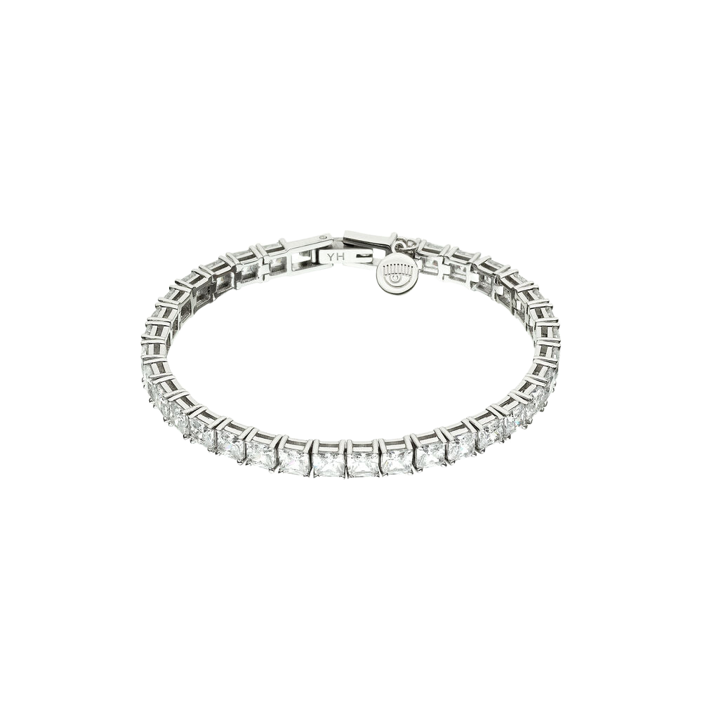 Women's silver-tone Classic Tennis bracelet, adjustable 16 + 2 cm, CHIARA FERRAGNI