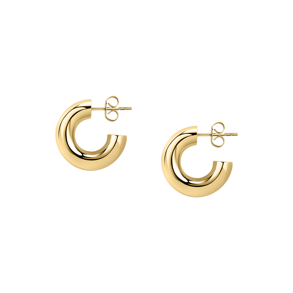Women's mini earrings Creole gold-plated