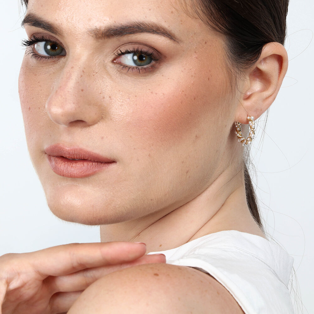 Single Women's Earring with Pearls, LA PETITE STORY